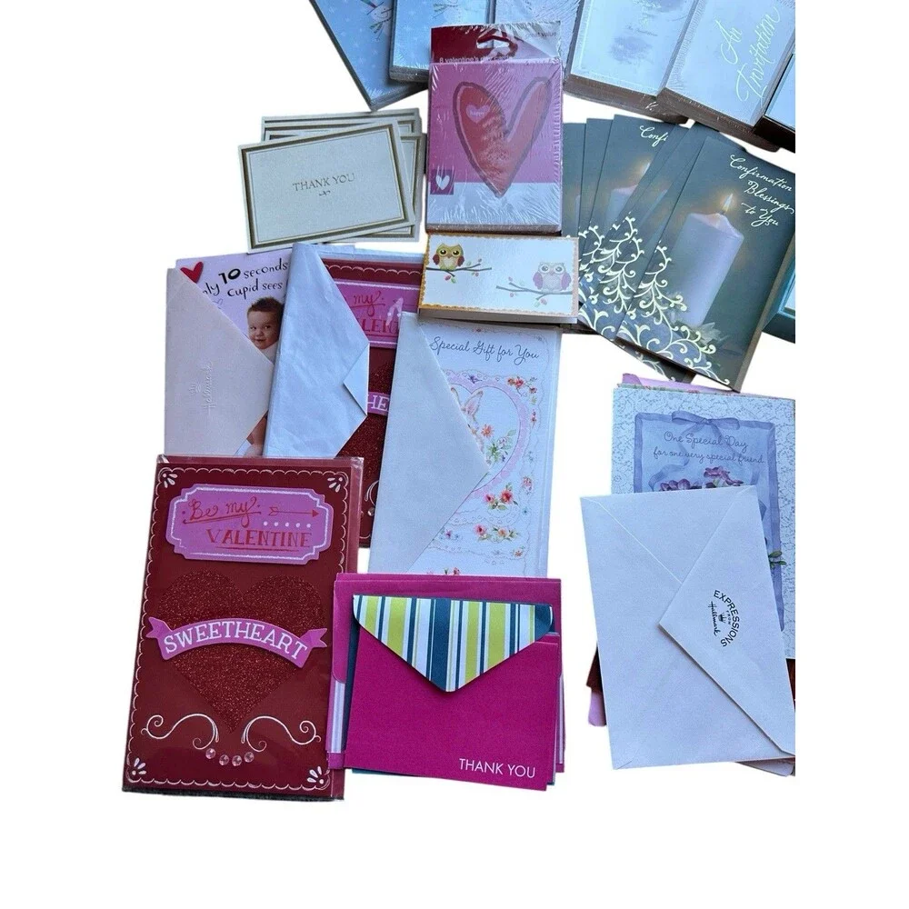 Vintage Greeting Card Assortment Unused Lot All Occasion Variety Pack Stationary